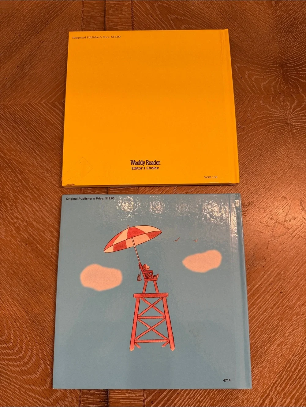 Curious George Hardcover Book Lot 2 Books | Goes to the Beach & Chocolate Factor